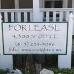 Digitally Printed Installed For Lease Sign with Posts