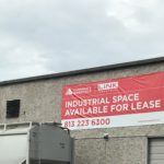 Installed 6x20 Banner Cushman and Wakefield Lease Link Industrial