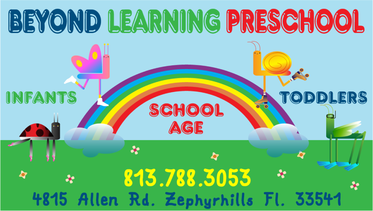 Vinyl Signs Preschool Business Cards